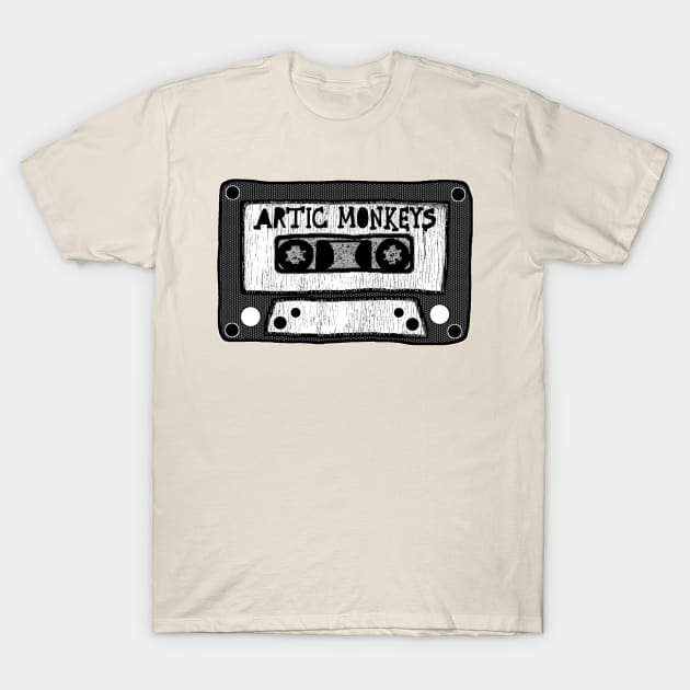 arctic monkeys cassette black and white T-Shirt by kurokurosaki